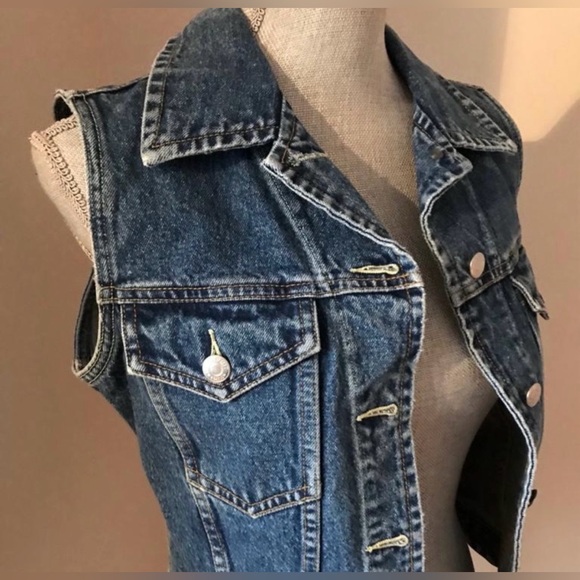 Esprit Denim - Esprit Vintage Denim Sleeveless Vest